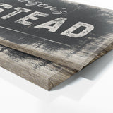 Family Name Homestead Black Wood Wall Art