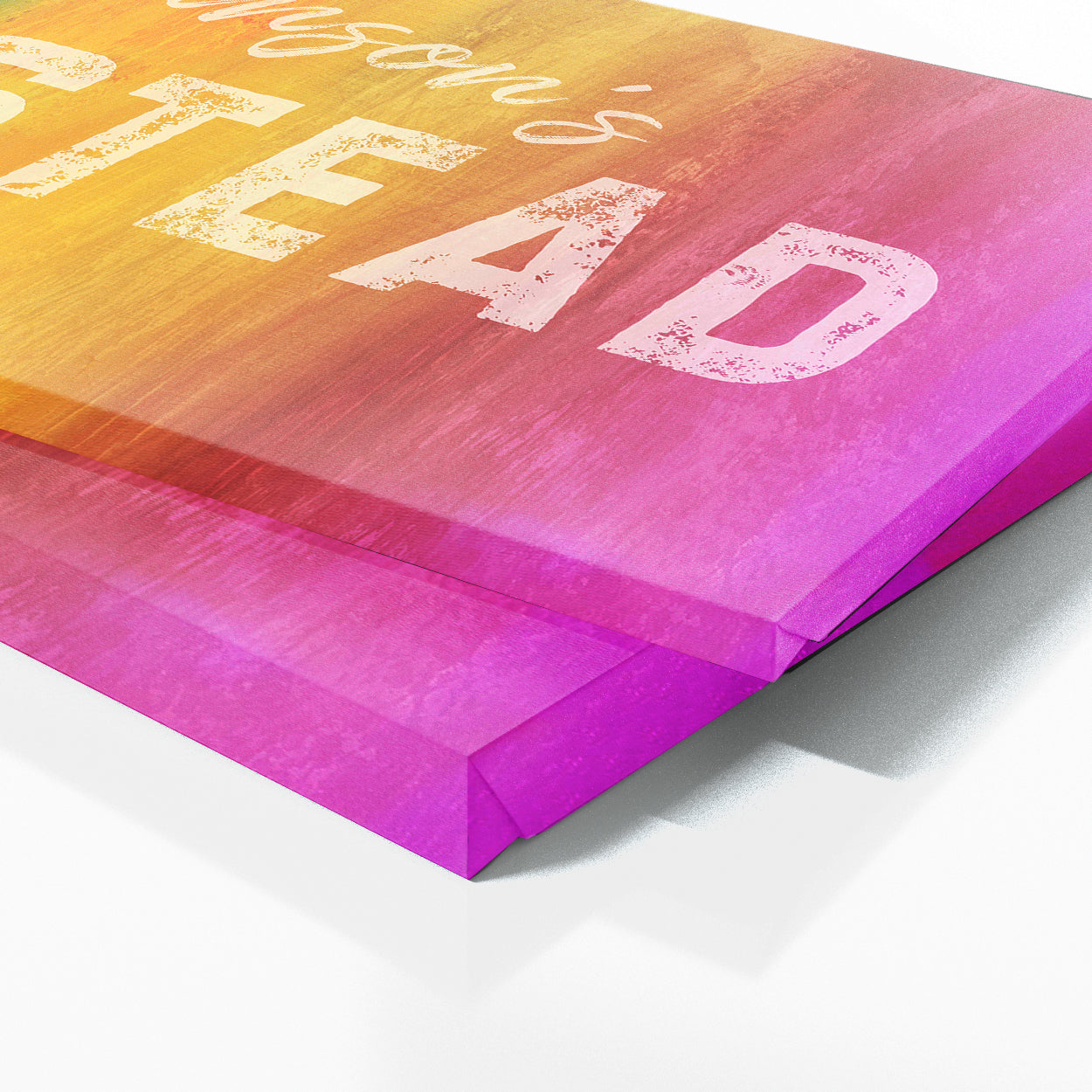 Family Name Homestead Colorful Wall Art