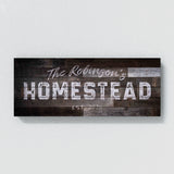 Family Name Homestead Darker Wooden Wall Art