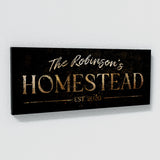 Family Name Homestead Gold Wall Art