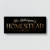 Family Name Homestead Gold Wall Art