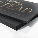 Family Name Homestead Gold Wall Art