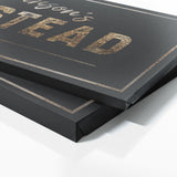 Family Name Homestead Luxury Gold Wall Art