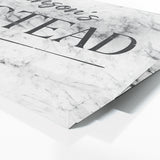 Family Name Homestead Marble White Wall Art