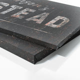 Family Name Homestead Metal Black Wall Art