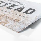 Family Name Homestead Metal White Wall Art