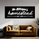 Family Name Homestead Neon Wall Art