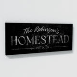 Family Name Homestead Silver Wall Art