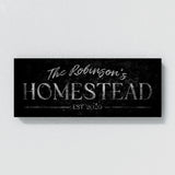 Family Name Homestead Silver Wall Art