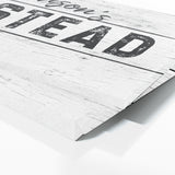 Family Name Homestead White Wooden Wall Art