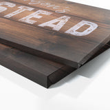 Family Name Homestead Wooden Plank Wall Art