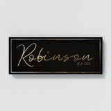 Family Name Luxury Gold Wall Art