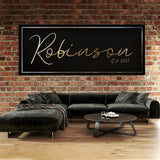 Family Name Luxury Gold Wall Art