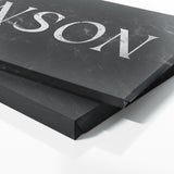Family Name Marble Black Wall Art
