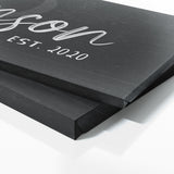 Family Name Monogram Black Wall Art