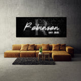 Family Name Monogram Neon Wall Art