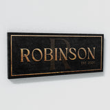 Family Name Monogram Stone Wall Art
