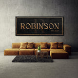 Family Name Monogram Stone Wall Art