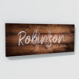 Family Name Monogram Wooden Plank Wall Art