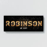 Family Name Neon Large Wall Art