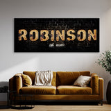 Family Name Neon Large Wall Art