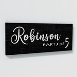 Family Name Party Of Black Wall Art