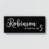 Family Name Party Of Black Wall Art