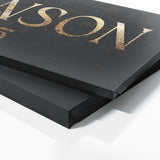Family Name Party Of Gold Wall Art