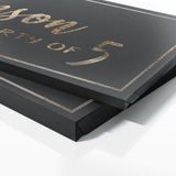 Family Name Party Of Luxury Gold Wall Art