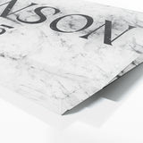 Family Name Party Of Marble White Wall Art