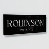 Family Name Party Of Silver Wall Art