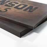 Family Name Party Of Wooden Black Wall Art