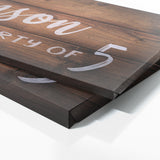 Family Name Party Of Wooden Plank Wall Art