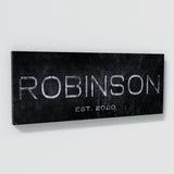 Family Name Sign Concrete Wall Art