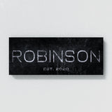 Family Name Sign Concrete Wall Art