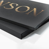 Family Name Sign Gold Wall Art