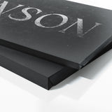 Family Name Sign Silver Wall Art