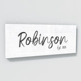 Family Name White Wall Art