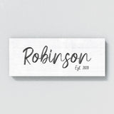 Family Name White Wall Art