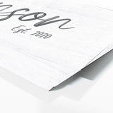 Family Name White Wall Art