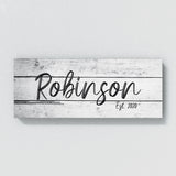 Family Name White Wooden Plank Wall Art