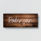 Family Name Wooden Plank Wall Art