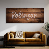 Family Name Wooden Plank Wall Art