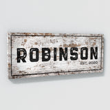 Family Name Wooden White Wall Art