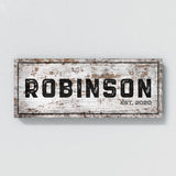Family Name Wooden White Wall Art