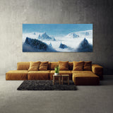 Icy Foggy Mountain Wall Art