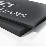 Nursery Baby Name Black Wall Art