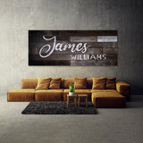 Nursery Baby Name Darker Wooden Wall Art
