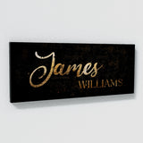 Nursery Baby Name Gold Wall Art