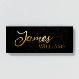 Nursery Baby Name Gold Wall Art